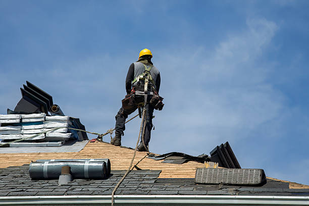 Professional Roof Replacement technician working in Ramsey, NJ